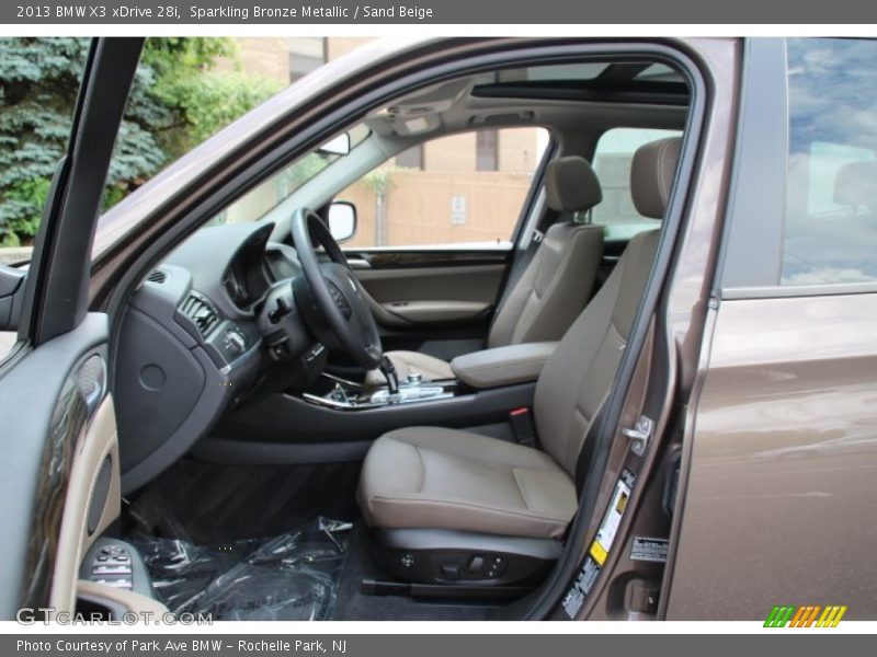 Sparkling Bronze Metallic / Sand Beige 2013 BMW X3 xDrive 28i