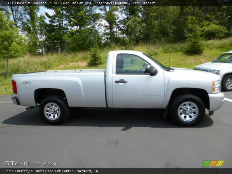 Sheer Silver Metallic / Dark Titanium 2011 Chevrolet Silverado 1500 LS Regular Cab 4x4