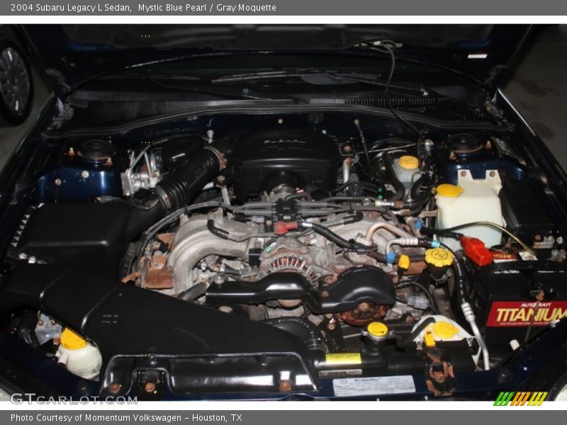 Mystic Blue Pearl / Gray Moquette 2004 Subaru Legacy L Sedan