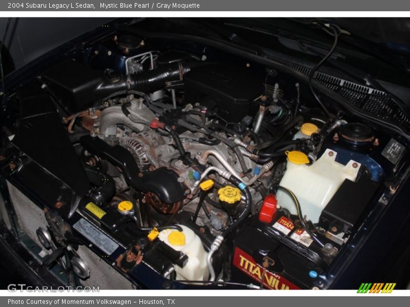 Mystic Blue Pearl / Gray Moquette 2004 Subaru Legacy L Sedan