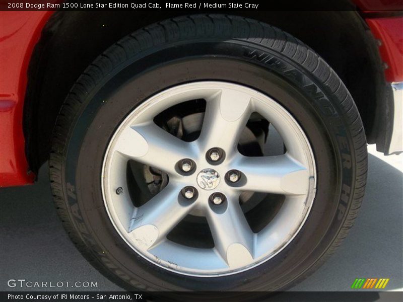 Flame Red / Medium Slate Gray 2008 Dodge Ram 1500 Lone Star Edition Quad Cab