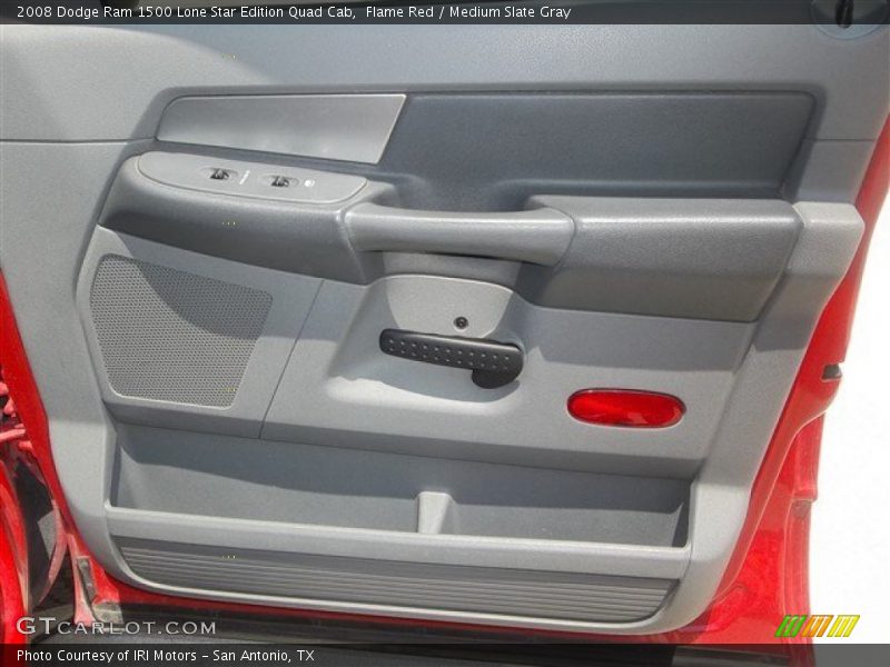 Flame Red / Medium Slate Gray 2008 Dodge Ram 1500 Lone Star Edition Quad Cab
