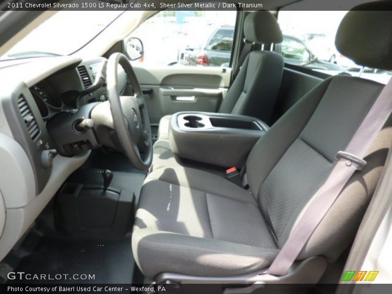 Sheer Silver Metallic / Dark Titanium 2011 Chevrolet Silverado 1500 LS Regular Cab 4x4