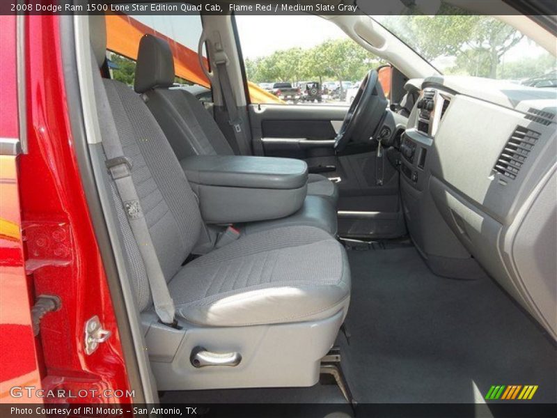 Flame Red / Medium Slate Gray 2008 Dodge Ram 1500 Lone Star Edition Quad Cab