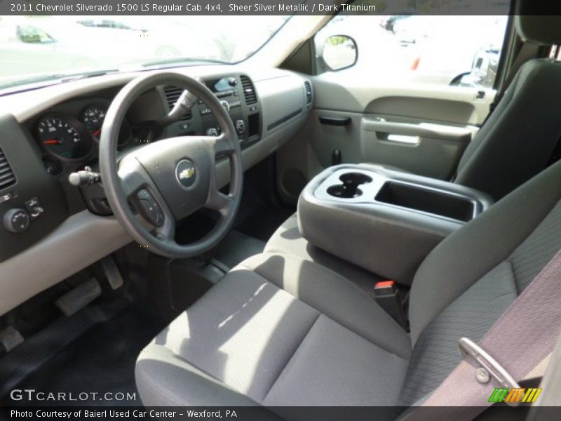 Sheer Silver Metallic / Dark Titanium 2011 Chevrolet Silverado 1500 LS Regular Cab 4x4