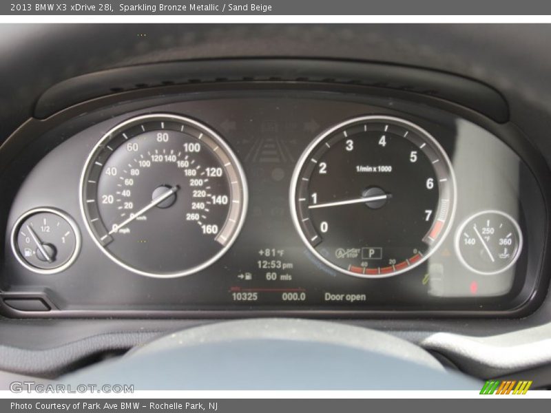 Sparkling Bronze Metallic / Sand Beige 2013 BMW X3 xDrive 28i