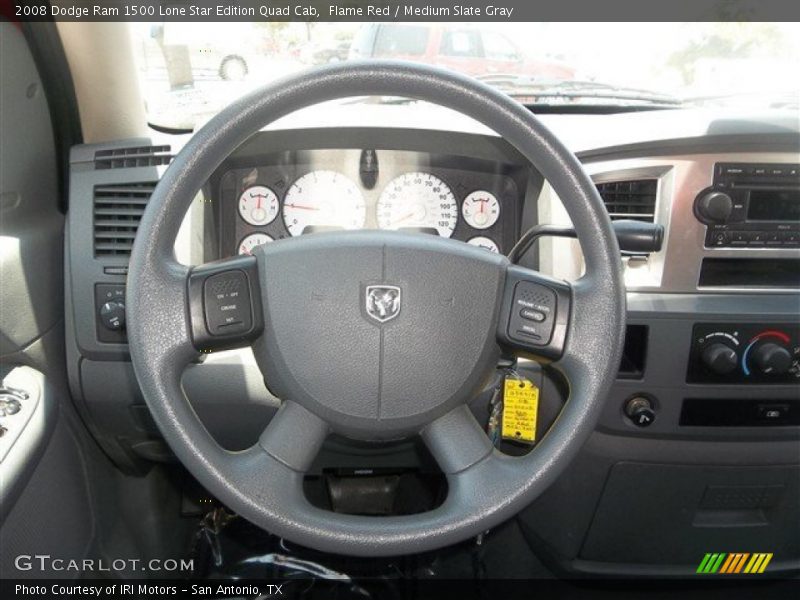 Flame Red / Medium Slate Gray 2008 Dodge Ram 1500 Lone Star Edition Quad Cab
