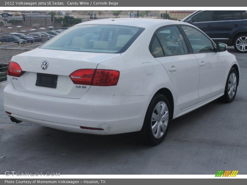 Candy White / Cornsilk Beige 2012 Volkswagen Jetta SE Sedan