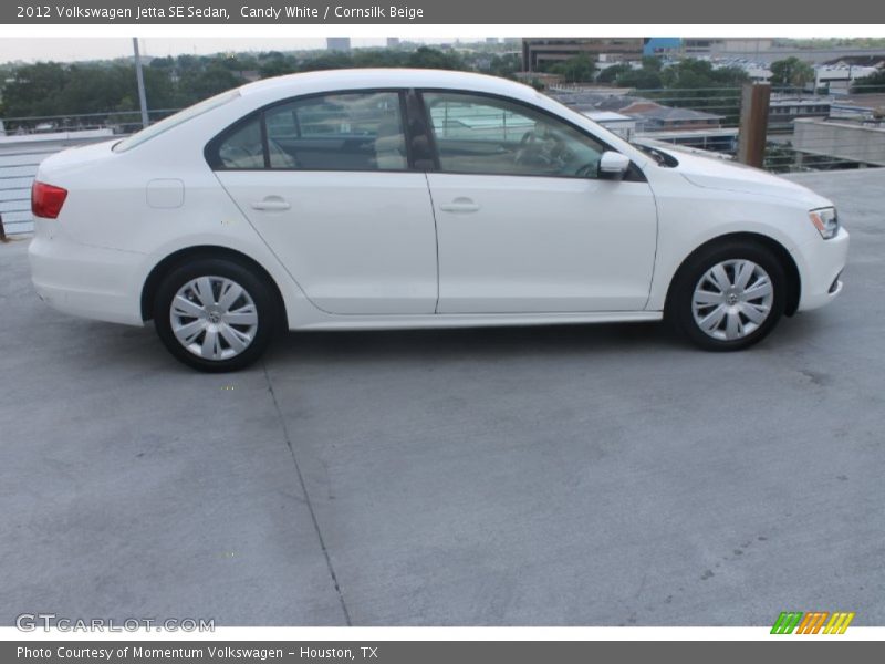 Candy White / Cornsilk Beige 2012 Volkswagen Jetta SE Sedan