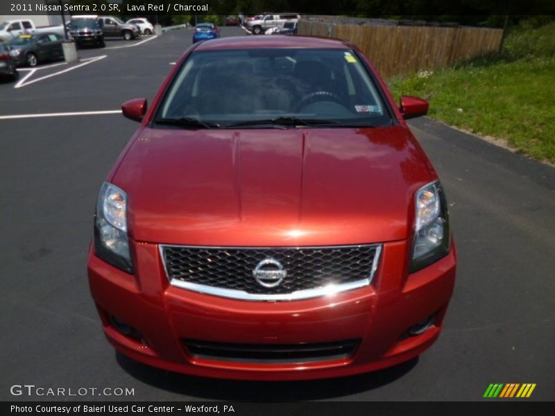 Lava Red / Charcoal 2011 Nissan Sentra 2.0 SR
