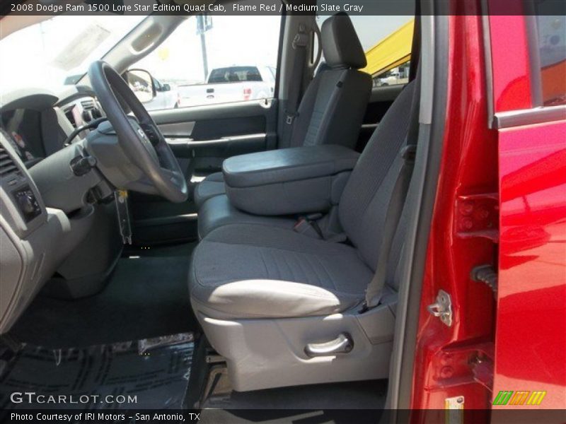 Flame Red / Medium Slate Gray 2008 Dodge Ram 1500 Lone Star Edition Quad Cab