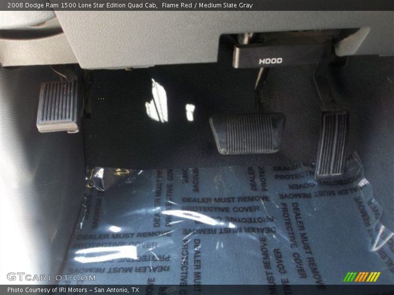 Flame Red / Medium Slate Gray 2008 Dodge Ram 1500 Lone Star Edition Quad Cab