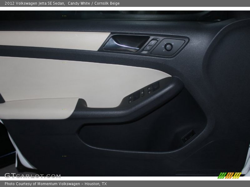 Candy White / Cornsilk Beige 2012 Volkswagen Jetta SE Sedan