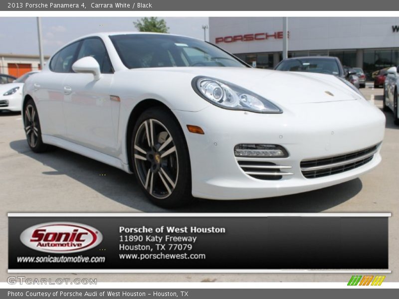 Carrara White / Black 2013 Porsche Panamera 4