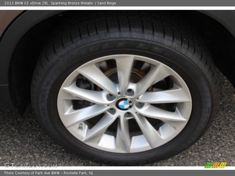 Sparkling Bronze Metallic / Sand Beige 2013 BMW X3 xDrive 28i