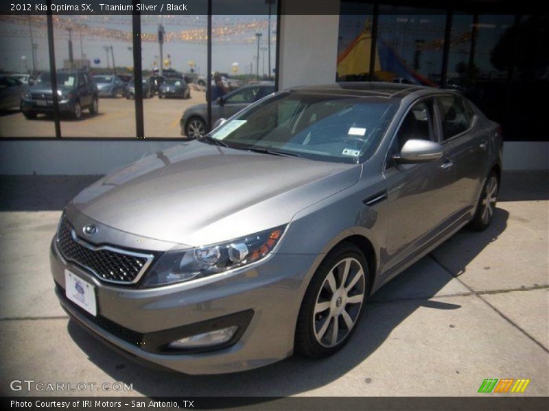 Titanium Silver / Black 2012 Kia Optima SX