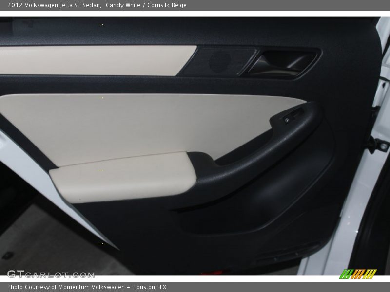 Candy White / Cornsilk Beige 2012 Volkswagen Jetta SE Sedan