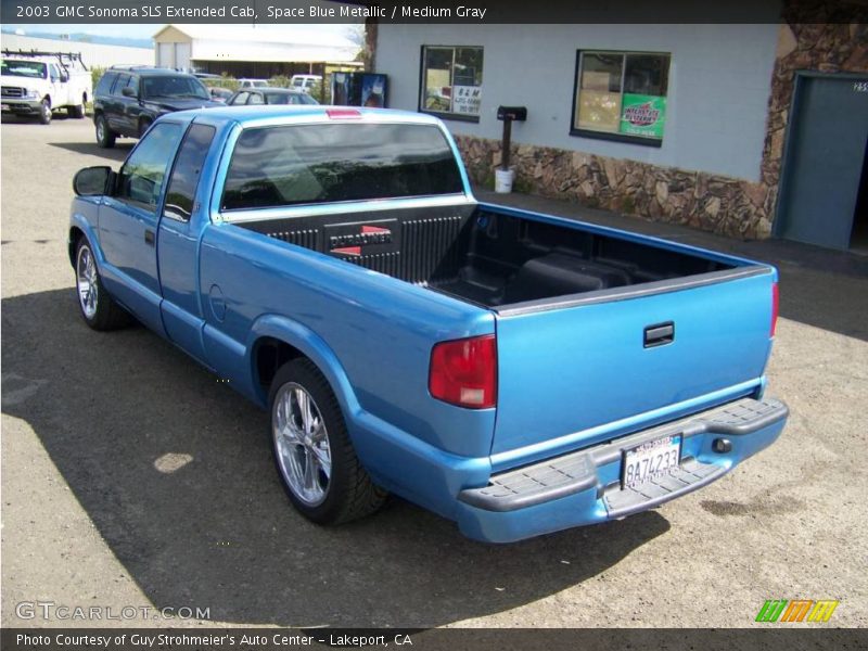 Space Blue Metallic / Medium Gray 2003 GMC Sonoma SLS Extended Cab