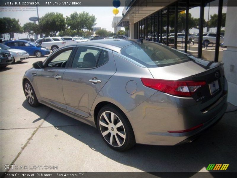 Titanium Silver / Black 2012 Kia Optima SX