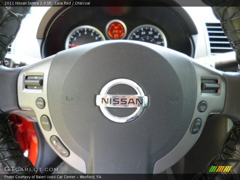 Lava Red / Charcoal 2011 Nissan Sentra 2.0 SR