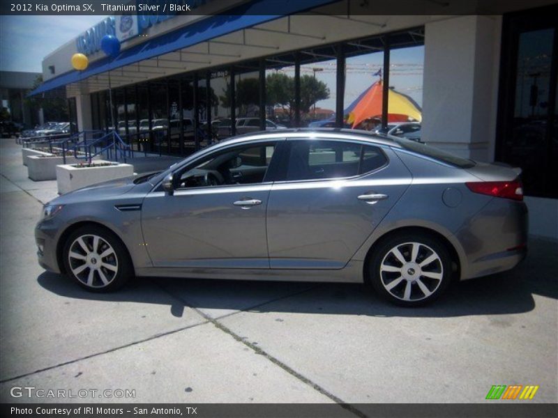 Titanium Silver / Black 2012 Kia Optima SX