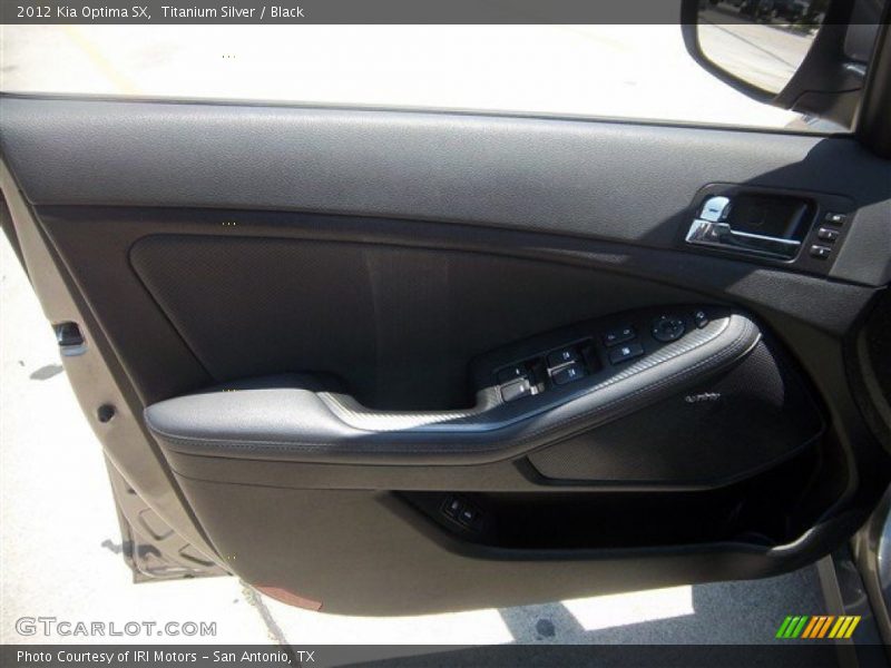 Titanium Silver / Black 2012 Kia Optima SX