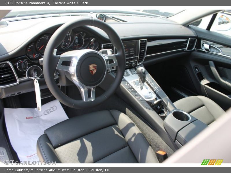 Carrara White / Black 2013 Porsche Panamera 4