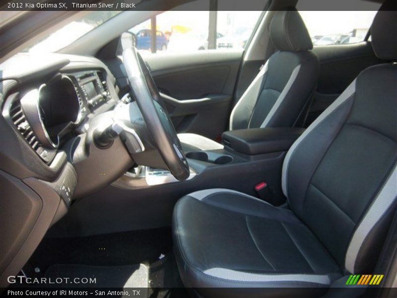 Titanium Silver / Black 2012 Kia Optima SX