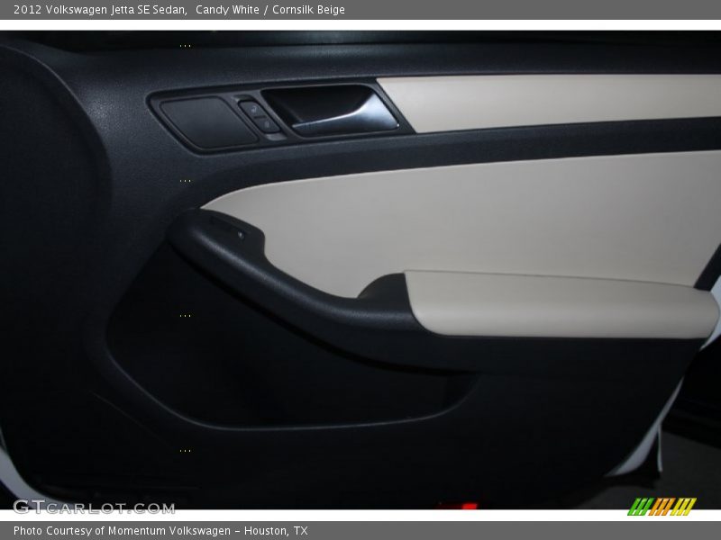 Candy White / Cornsilk Beige 2012 Volkswagen Jetta SE Sedan