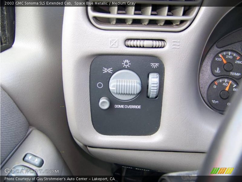 Space Blue Metallic / Medium Gray 2003 GMC Sonoma SLS Extended Cab