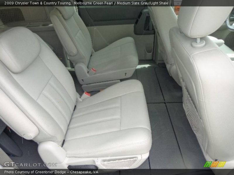 Melbourne Green Pearl / Medium Slate Gray/Light Shale 2009 Chrysler Town & Country Touring