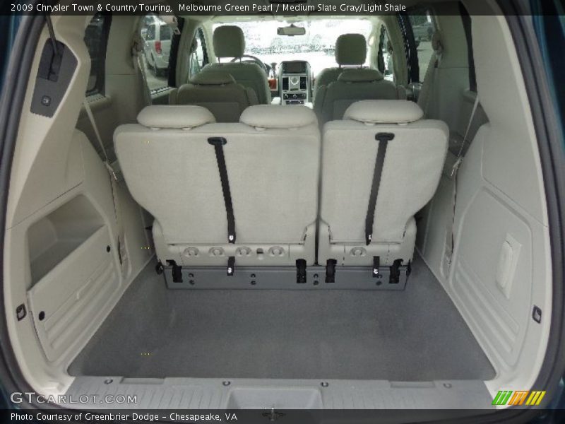 Melbourne Green Pearl / Medium Slate Gray/Light Shale 2009 Chrysler Town & Country Touring