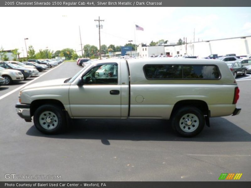 Silver Birch Metallic / Dark Charcoal 2005 Chevrolet Silverado 1500 Regular Cab 4x4