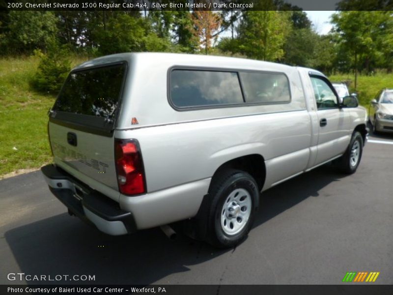 Silver Birch Metallic / Dark Charcoal 2005 Chevrolet Silverado 1500 Regular Cab 4x4
