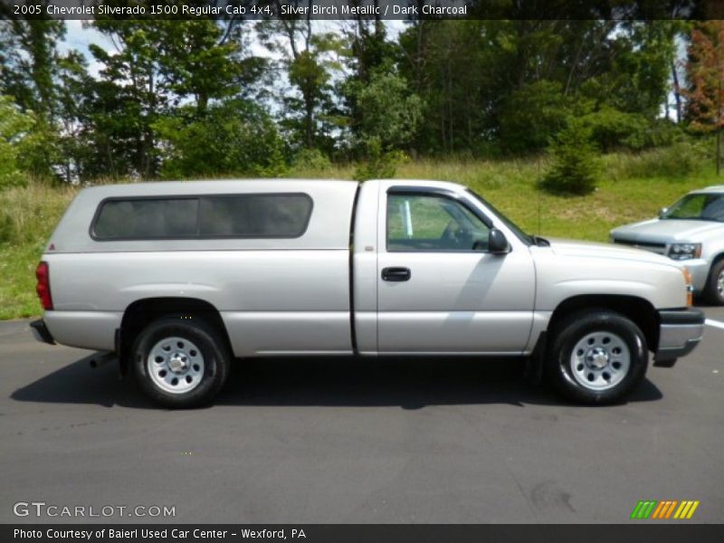 Silver Birch Metallic / Dark Charcoal 2005 Chevrolet Silverado 1500 Regular Cab 4x4