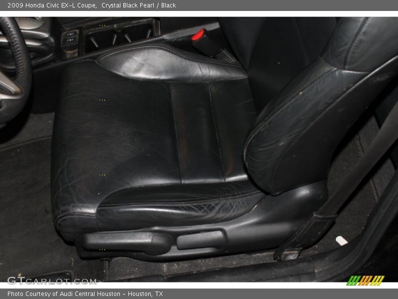 Crystal Black Pearl / Black 2009 Honda Civic EX-L Coupe
