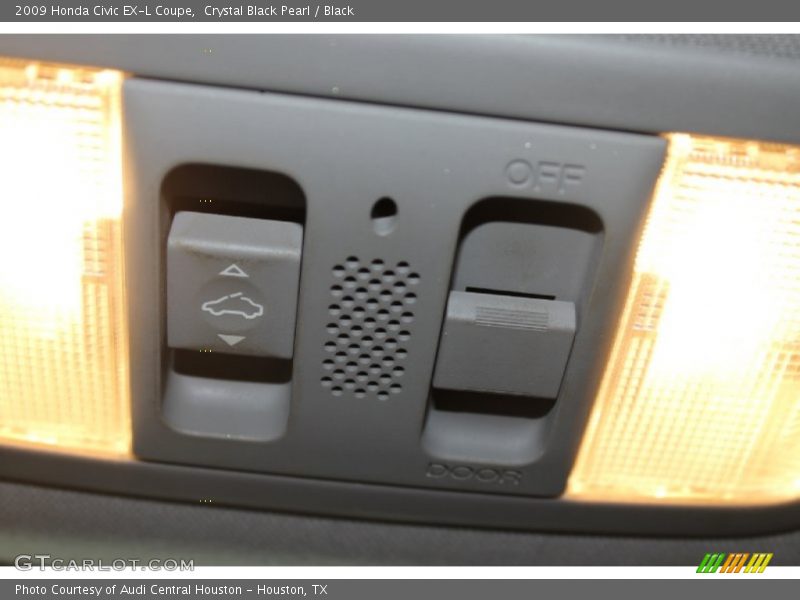 Crystal Black Pearl / Black 2009 Honda Civic EX-L Coupe