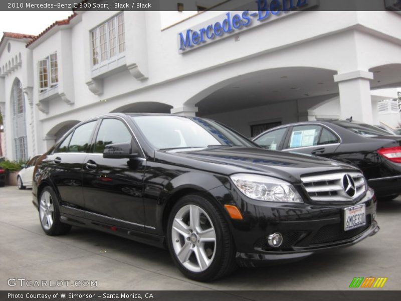 Black / Black 2010 Mercedes-Benz C 300 Sport