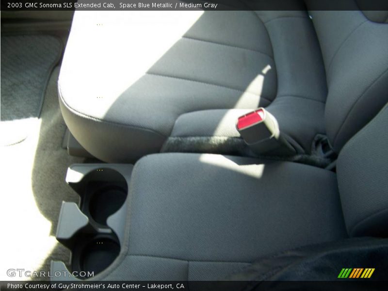 Space Blue Metallic / Medium Gray 2003 GMC Sonoma SLS Extended Cab