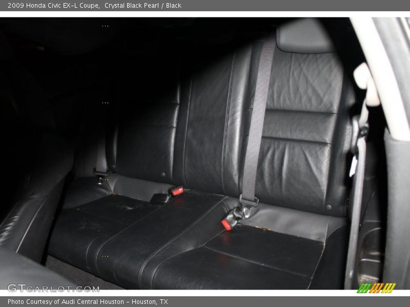 Crystal Black Pearl / Black 2009 Honda Civic EX-L Coupe