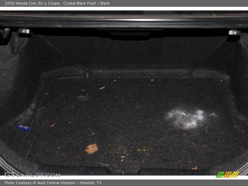 Crystal Black Pearl / Black 2009 Honda Civic EX-L Coupe