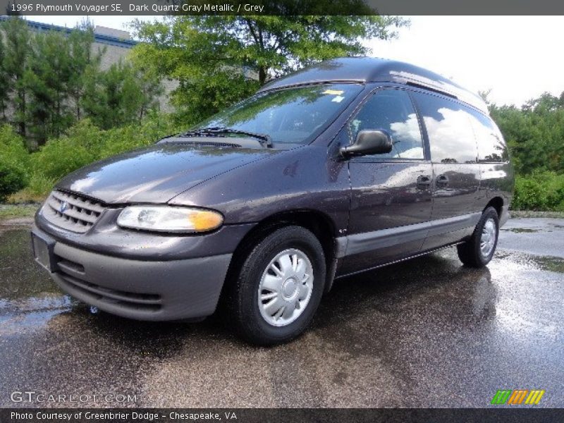 Dark Quartz Gray Metallic / Grey 1996 Plymouth Voyager SE