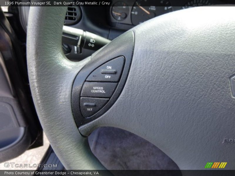 Dark Quartz Gray Metallic / Grey 1996 Plymouth Voyager SE