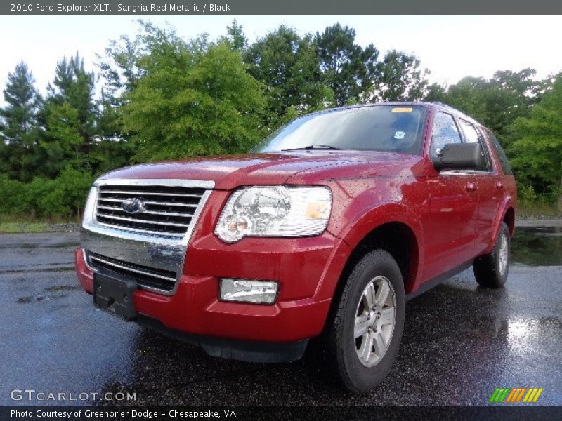 Front 3/4 View of 2010 Explorer XLT