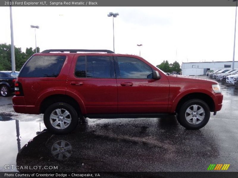 Sangria Red Metallic / Black 2010 Ford Explorer XLT