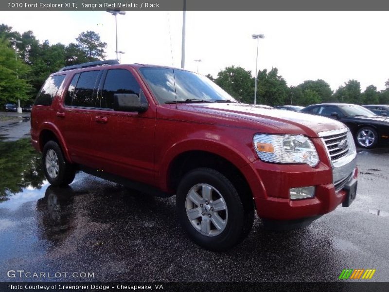 Sangria Red Metallic / Black 2010 Ford Explorer XLT