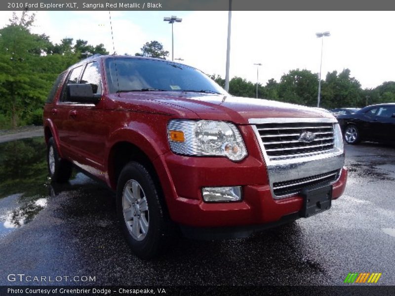 Sangria Red Metallic / Black 2010 Ford Explorer XLT