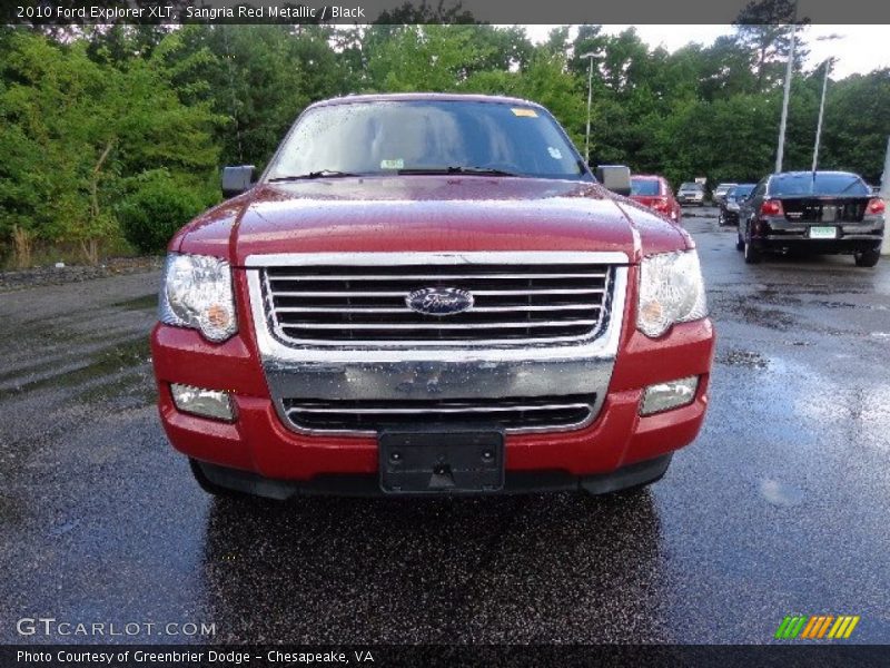 Sangria Red Metallic / Black 2010 Ford Explorer XLT