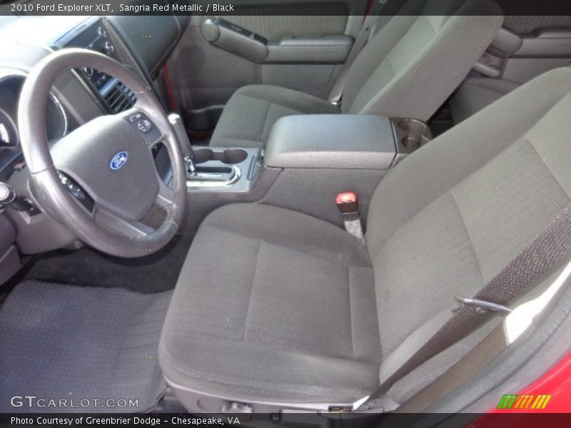 Sangria Red Metallic / Black 2010 Ford Explorer XLT