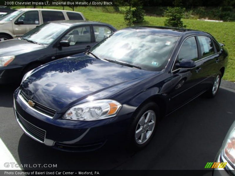 Imperial Blue Metallic / Ebony Black 2008 Chevrolet Impala LT